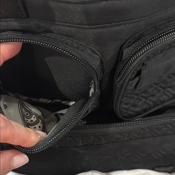 NWOT Lug Mini Puddle Jumper Convertible Black Tote Bag - Picture 5 of 10